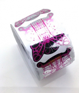 PSN Építő sablon lila-pink színű pillangó 500 db / tekercs