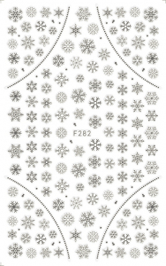 PSN Karácsonyi ezüst csillag matrica F281