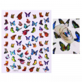 Metálfényű színes pillangós matrica Z-D3712