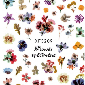 PSN Színes virág matrica XF3209