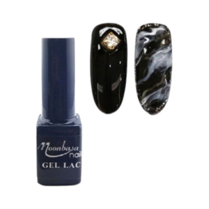 Moonbasa nails Amber Glass veghats gl lakk  / 464 / BLACK-FEKETE