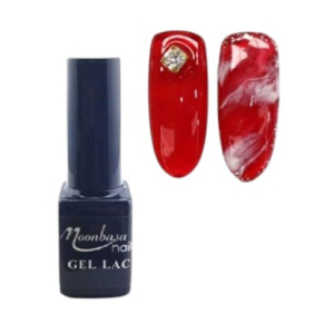 Moonbasa nails Amber Glass veghats gl lakk  / 465 /  XMAS RED