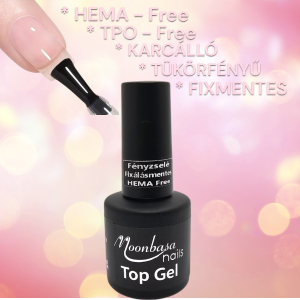 Moonbasa nails Hema-free s TPO-free Top coat  / 7 /