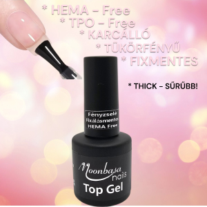 Moonbasa nails Hema-free s TPO-free THICK-SR Top coat  / 8 /