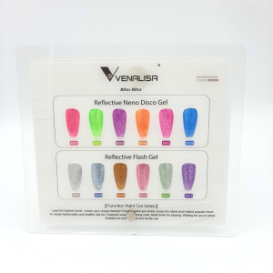 VENALISA Reflective Neon Gl lakk Color Paletta / Garantltan valsgh sznek! / BD01-BD12